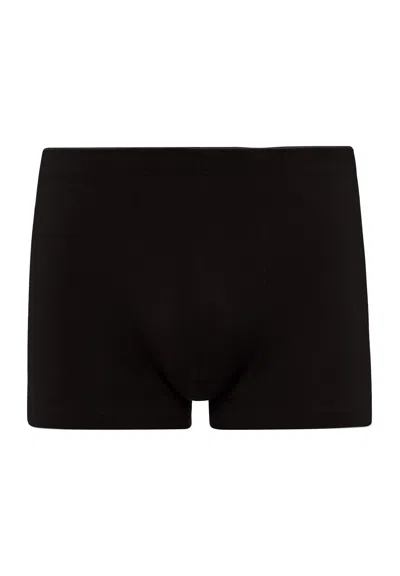 Hanro Cotton Superior Cotton Boxer Brief In Black