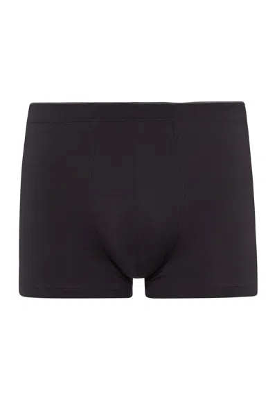 Hanro Cotton Superior Cotton Boxer Brief In Black