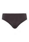 Hanro Cotton Essentials Cotton Brief In Coal Grey