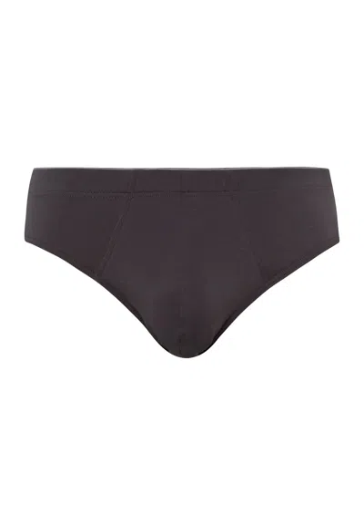 Hanro Cotton Superior Cotton Brief In Gray