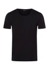 Hanro Cotton Superior Cotton Crew Neck T-shirt In Black