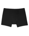 Hanro Mens Black Elasticated Slim-fit Stretch-cotton Trunks In Black
