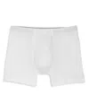 Hanro Stretch Cotton Essentials Long-leg Boxer Briefs In White