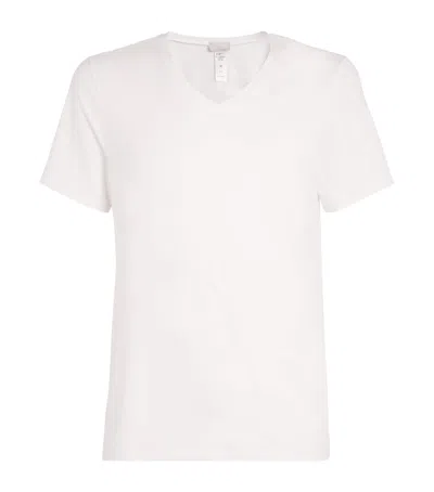 Hanro Cotton Pure Fitted Cotton Crew Neck T-shirt In Multi