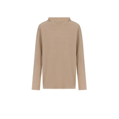 Hanro Cotton Sweatshirt In Beige