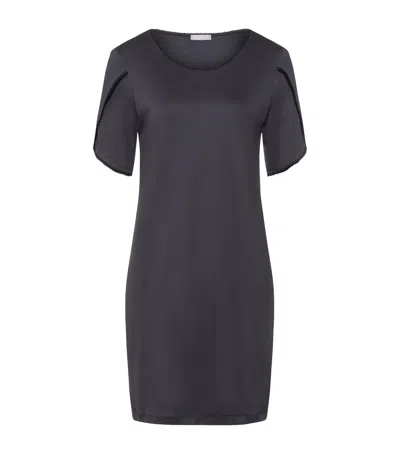 Hanro Cotton Una Nightdress In Black