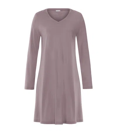 Hanro Cotton-modal Sleep & Lounge Nightdress In Pink