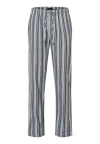 Hanro Men's Cozy Comfort Flannel Pajama Pants In Moonlight Stripe