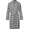 Hanro Flannel Robe In Wintry Check