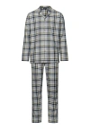 Hanro Cozy Comfort Recycled Cotton Flannel Pajama Set In Wintry Check