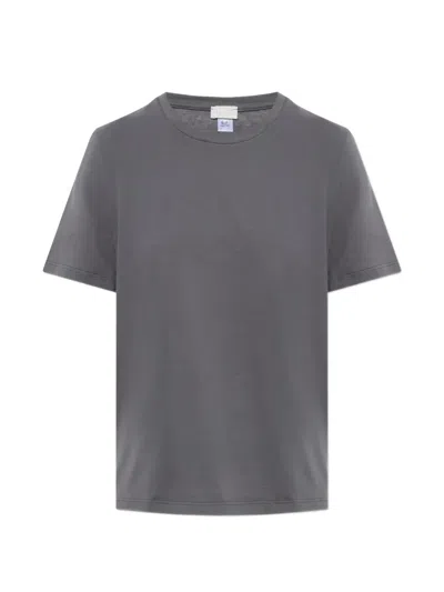 Hanro Crew-neck Short-sleeve T-shirt In Gray