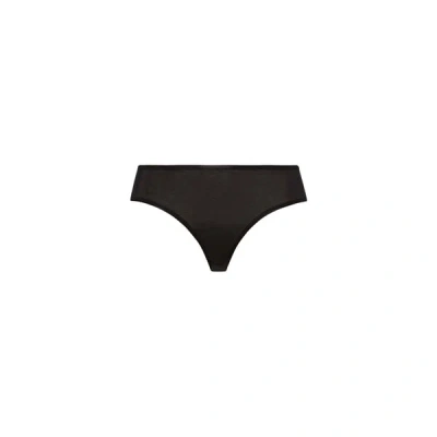 Hanro Seamless Cotton Briefs In Black