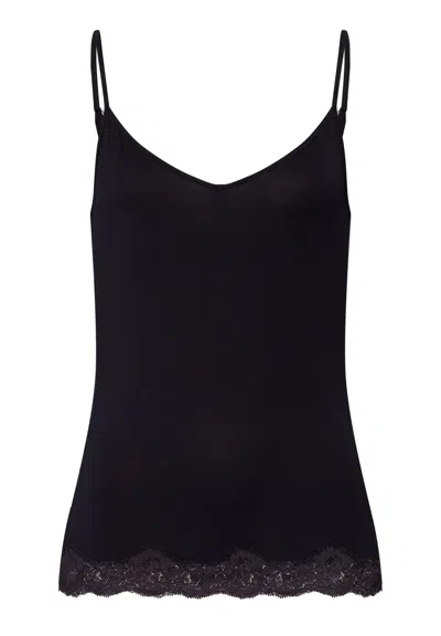 Hanro Dana V-neck Tencel™ Camisole In Black