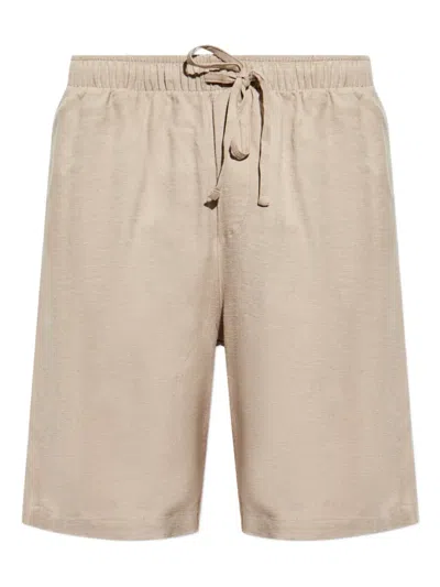 Hanro Drawstring Deck Shorts In Neutrals