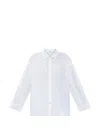 Hanro Drop-shoulder Button-up Shirt In Gray