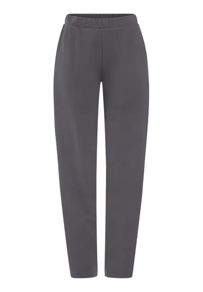 Hanro Easy Wear Cotton Blend Pants In Dark Sesame
