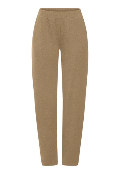 Hanro Easy Wear Cotton Blend Pants In Desert Clay