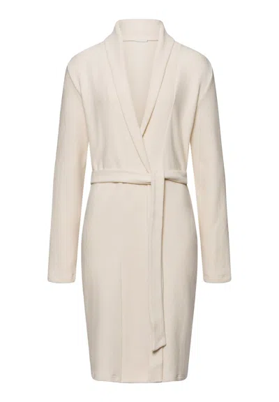 Hanro Easy Wear Cotton Blend Shawl Collar Robe In Multi