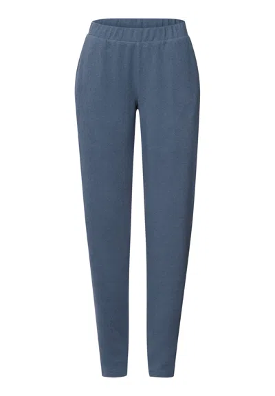 Hanro Easy Wear Recycled Cotton Blend Pants In Blue