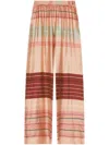 Hanro Elasticated-waistband Striped Pajama Pants In Pink