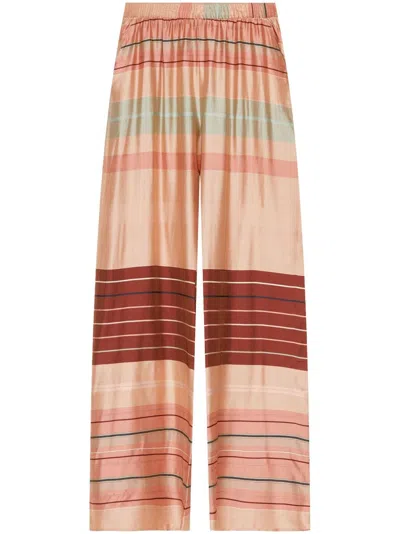 Hanro Elasticated-waistband Striped Pajama Pants In Multi