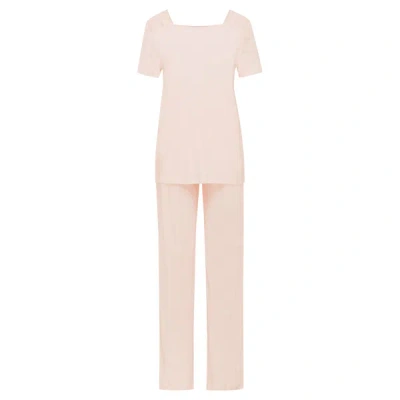 Hanro Cotton Emma Pyjamas In Pink