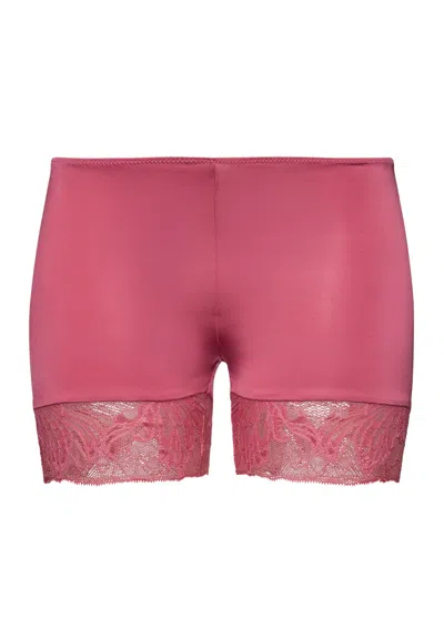 Hanro Eva Lace Trim Boyleg In Pink