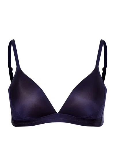 Hanro Eva Padded Soft Cup Bra In Blue
