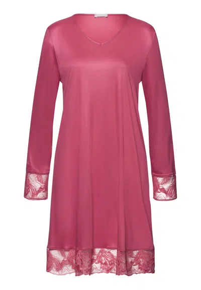 Hanro Eva Tencel™ Lace Trim Nightgown In Pink