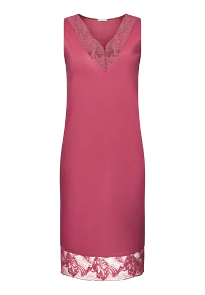 Hanro Eva Tencel™ Lace Trim Tank Nightgown In Pink