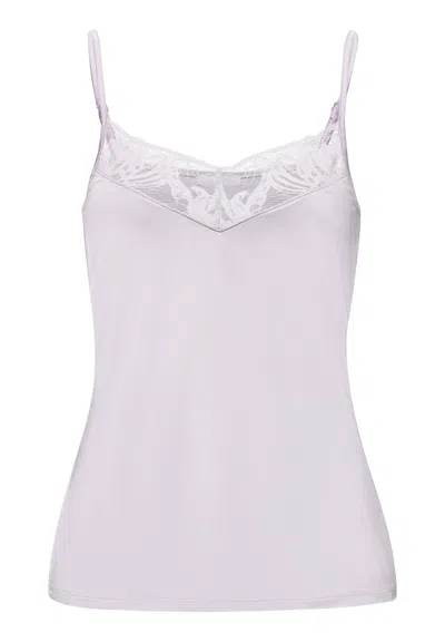 Hanro Eva V-neck Camisole In Purple