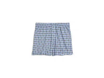 Hanro Fancy Jersey Boxer Cotton/modal Blend In Blue