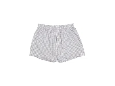 Hanro Fancy Woven Boxer In Gray