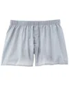 Hanro Men's Fancy Woven Cotton Boxers In Blue