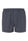 Hanro Men's Fancy Woven Cotton Boxers In Casual Check