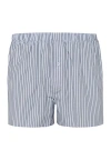 Hanro Fancy Woven Boxer In Light Grey Stripe