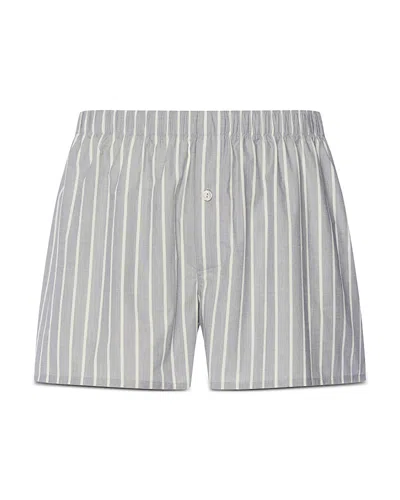 Hanro Fancy Woven Boxers In Gray