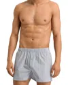 Hanro Fancy Woven Boxers In Light Gray