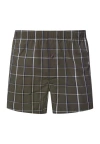 Hanro Fancy Woven Cotton Boxer In Brown