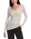 Hanro Fine Ribbed Wool & Silk-blend Top In Gray
