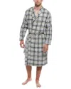 Hanro Flannel Robe In Multi