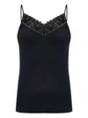 Hanro Floral-lace Top In Black