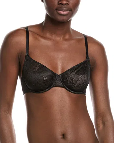 Hanro Floral Underwire Bra In Black