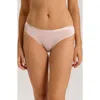 Hanro Gale Lace Back Bikini Briefs In Rosewater