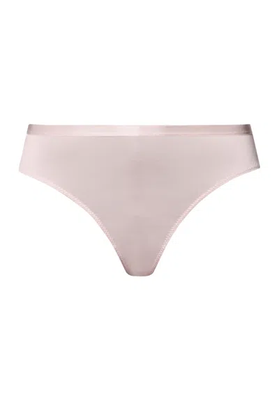 Hanro Gale Lace Back Bikini In Pink