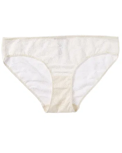 Hanro Geometric Lace Bikini In White