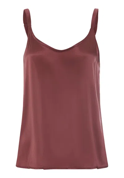 Hanro Grand Central Relaxed Silk Camisole In Pink