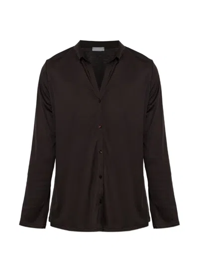Hanro Grand Central Shirt In Brown