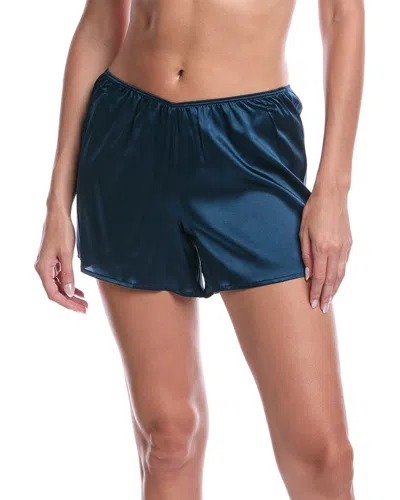 Hanro Grand Central Silk-blend Knickers In Blue