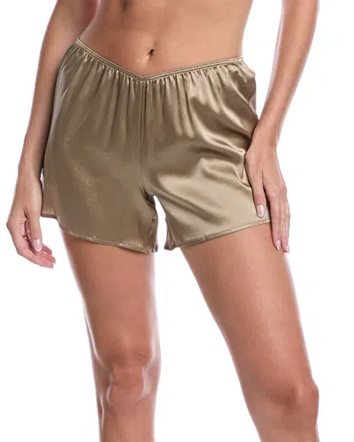 Hanro Grand Central Silk-blend Knickers In Gold